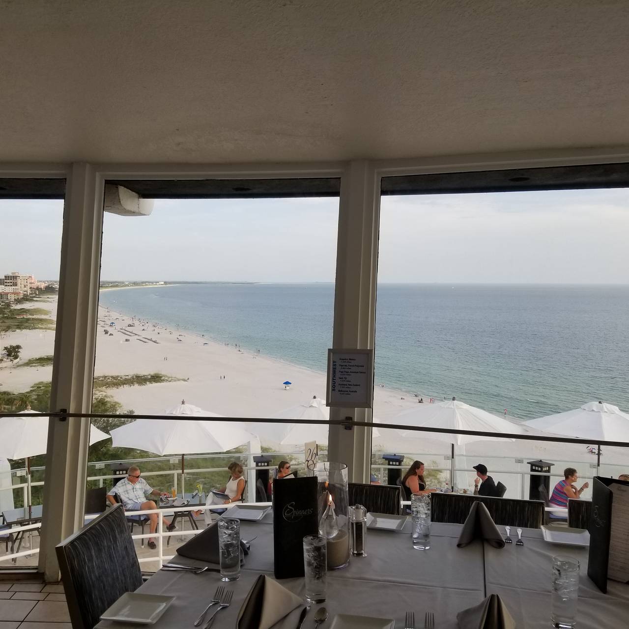 Spinners Rooftop Revolving Bistro Lounge Grand Plaza Hotel St Spinners Rooftop Revolving Bistro Lounge Grand Plaza Hotel St Pete Beach Restaurant Fl Opentable