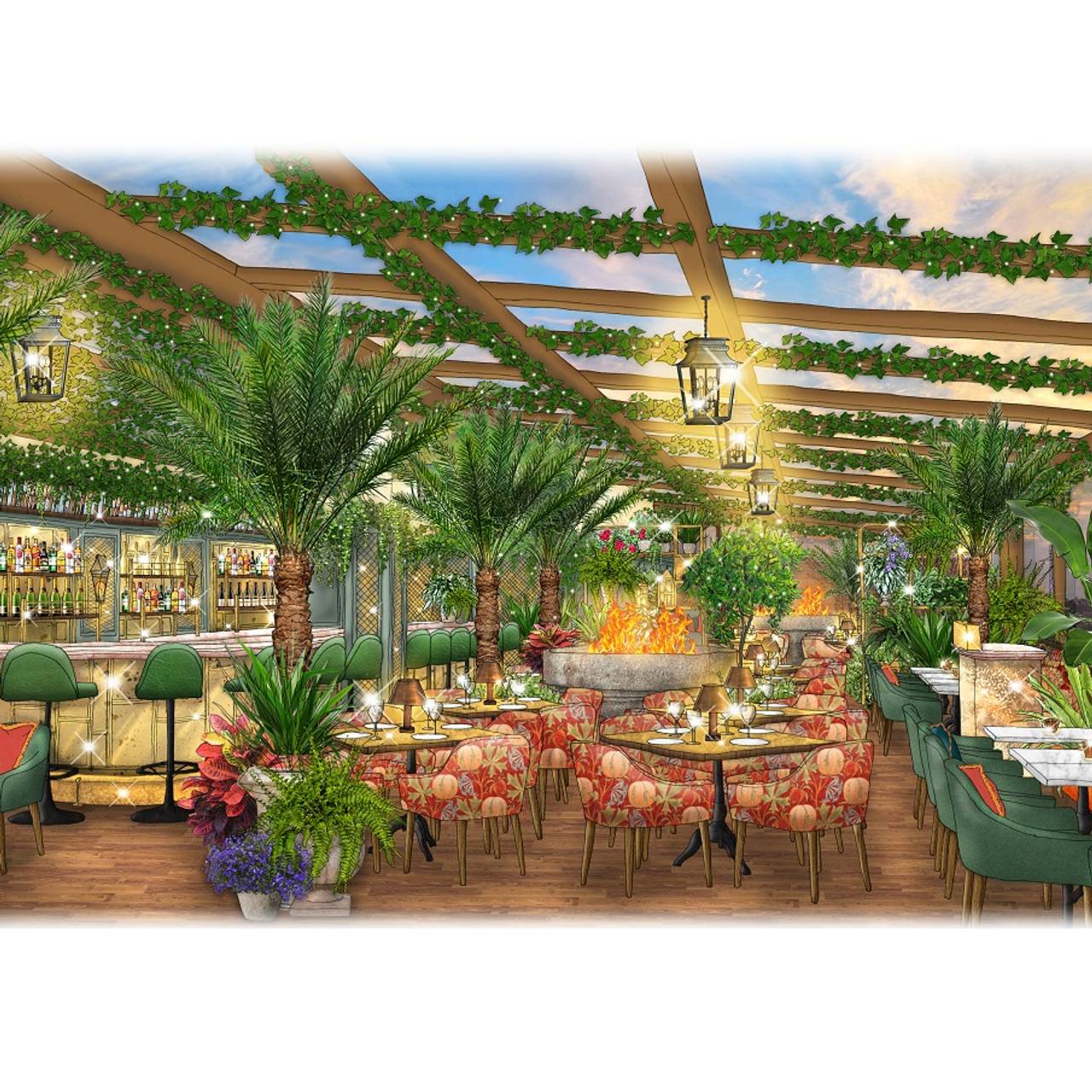 The Ivy Roof Garden Spinningfields Manchester Opentable