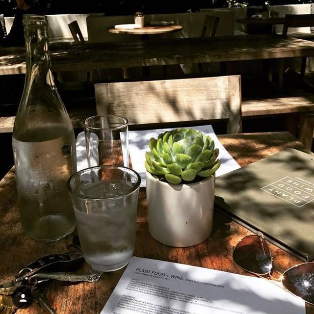 Plant Food + Wine Venice Restaurant Venice, CA OpenTable