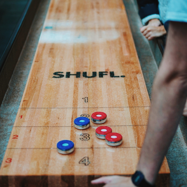 Shuffleboard at Craft & Cleaver Hitchin Restaurant Hitchin