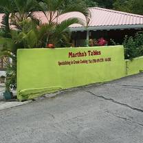 Une photo du restaurant Martha's Tables