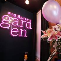 Une photo du restaurant Fig & Lily Garden