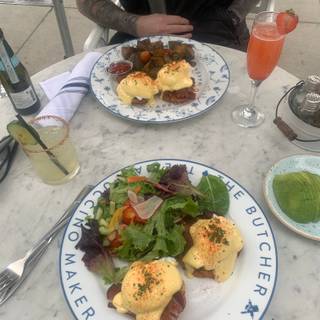 THE BUTCHER'S EGGS BENEDICT - Picture of The Butcher, The Baker, The  Cappuccino Maker, West Hollywood - Tripadvisor