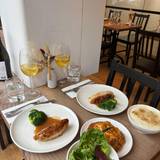 Roast chicken lunch to share photo