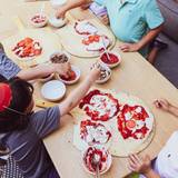 Kids Pizza Making Photo