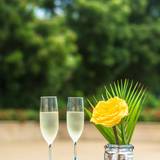 Complimentary glass of champagne for mom! Foto