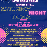 Saturday Night Trivia @ Fable Diner! Photo
