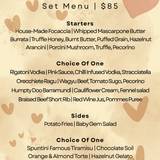 Italian Mother's Day Set Menu $85pp Photo