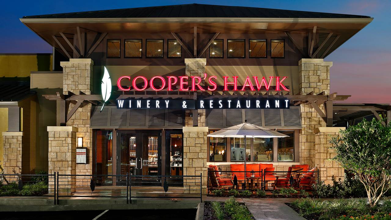 Cooper hawks deals restaurant and winery