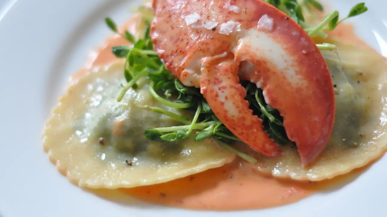 Lobster Ravioli - Manna Restaurant, Water Mill, NY