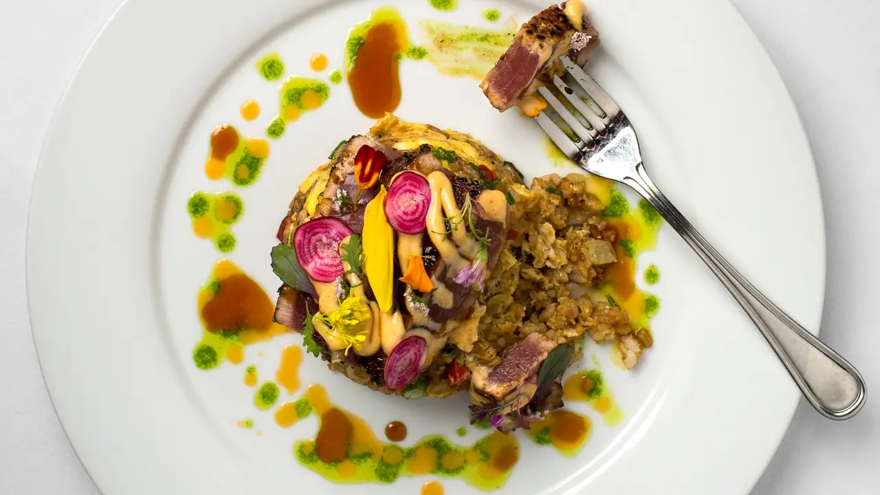 Seared Yellowfin Tuna With Creole Fried Rice - ANNUNCIATION, New Orleans, LA