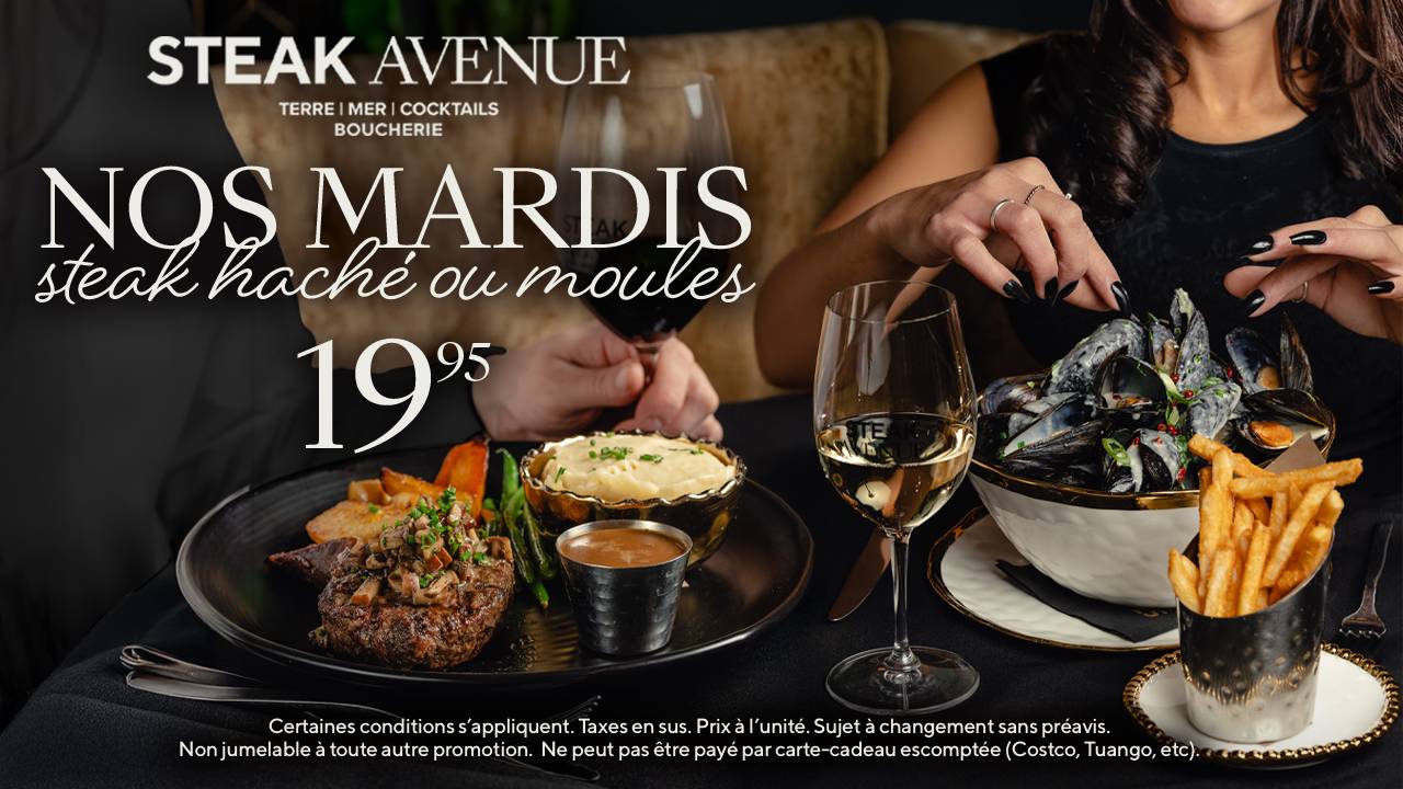 Steak Avenue Restaurant Québec, QC OpenTable