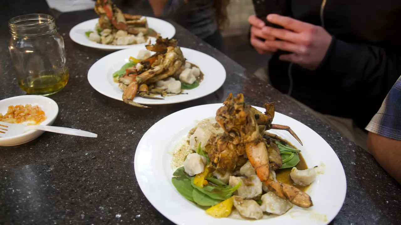 Curry crab and dumpling - Maracas, Toronto, ON
