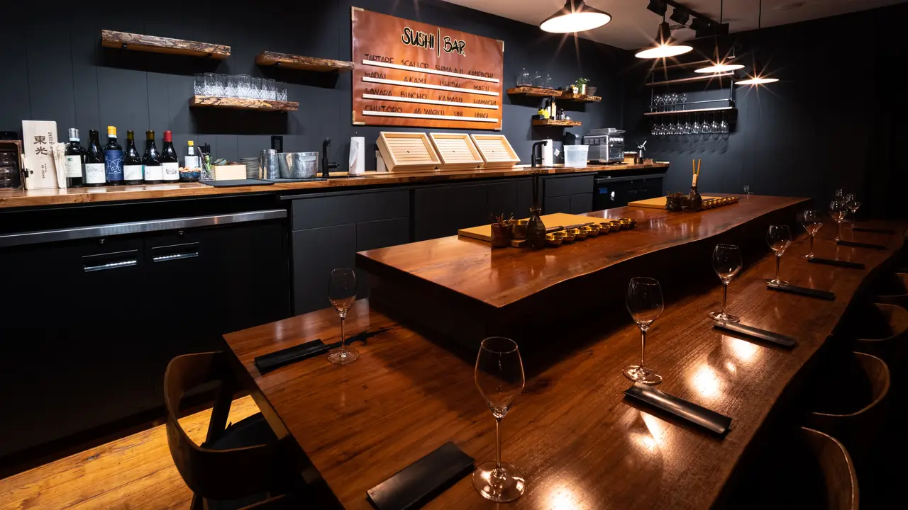 Intimate Omakase counter serving just 10 guests - Sushi Bar ATX, Austin, TX