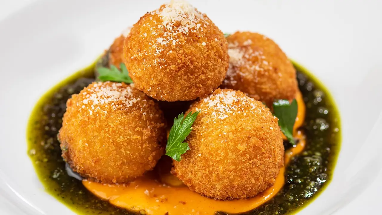 Four Cheese Arancini - Cooper's Hawk Winery & Restaurant - Centerville, Centerville, OH