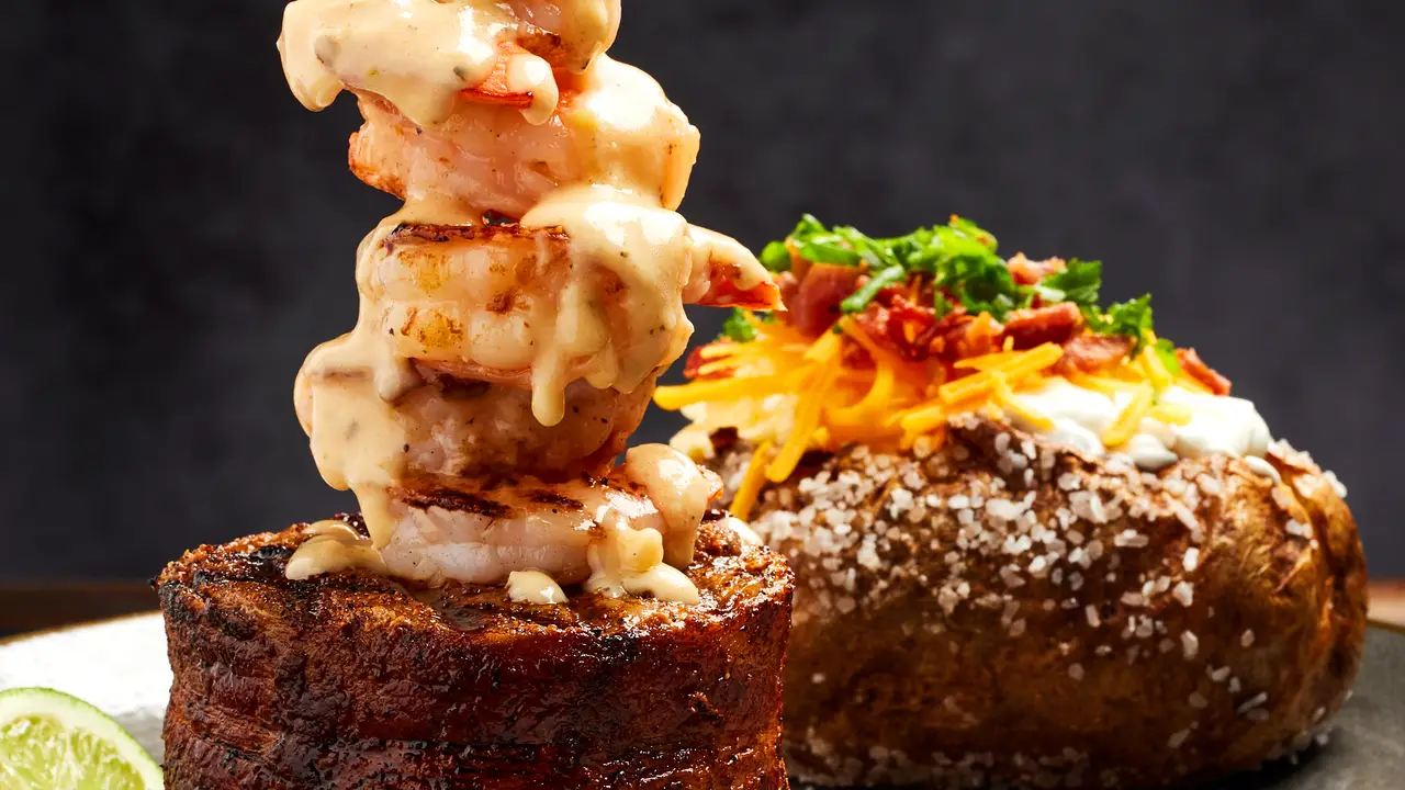 Filet & Shrimp Filet & Shrimp - Firebirds Wood Fired Grill - Durham, Durham, NC