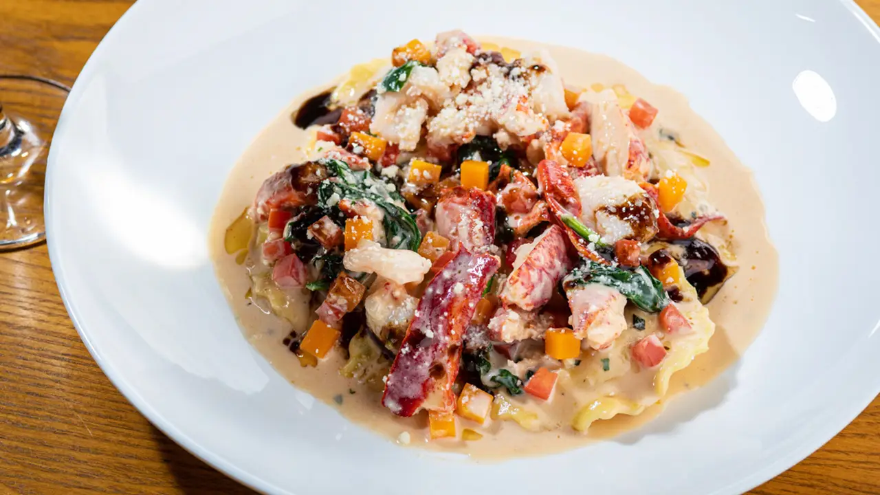 Roasted Butternut Squash Ravioli Roasted Butternut Squash Ravioli - Cooper's Hawk Winery & Restaurant - Doral, Doral, FL