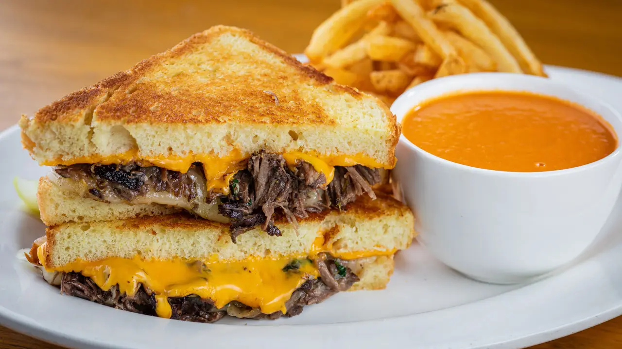 Short Rib Grilled Cheese &amp; Tomato Bisque - Cooper's Hawk Winery & Restaurant - Kentwood, Kentwood, MI