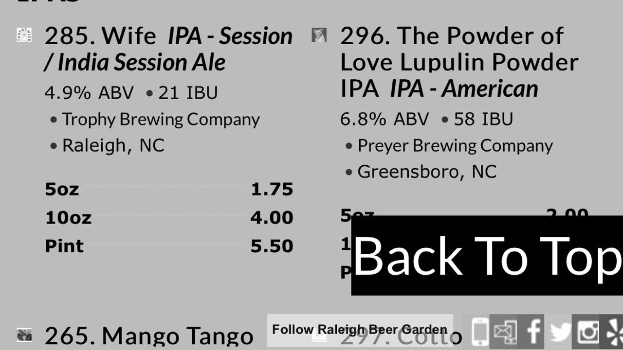 Raleigh Beer Garden Restaurant Raleigh Nc Opentable