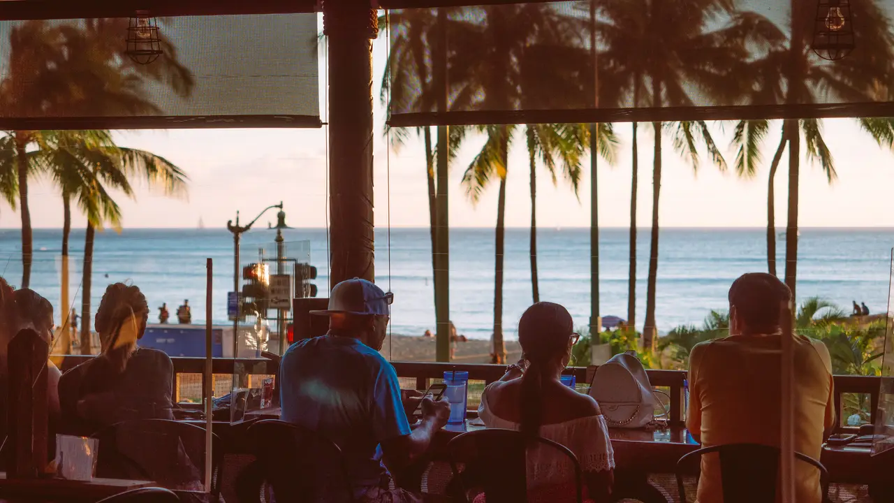 Our view - Lulu's Waikiki, Honolulu, HI