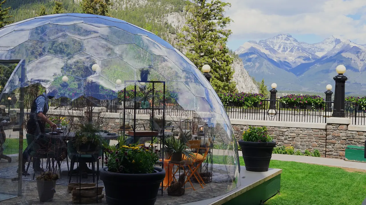 350 Dome - Banff - Outdoor Dining - 360 Dome Experience Fairmont Banff Springs, Banff, AB
