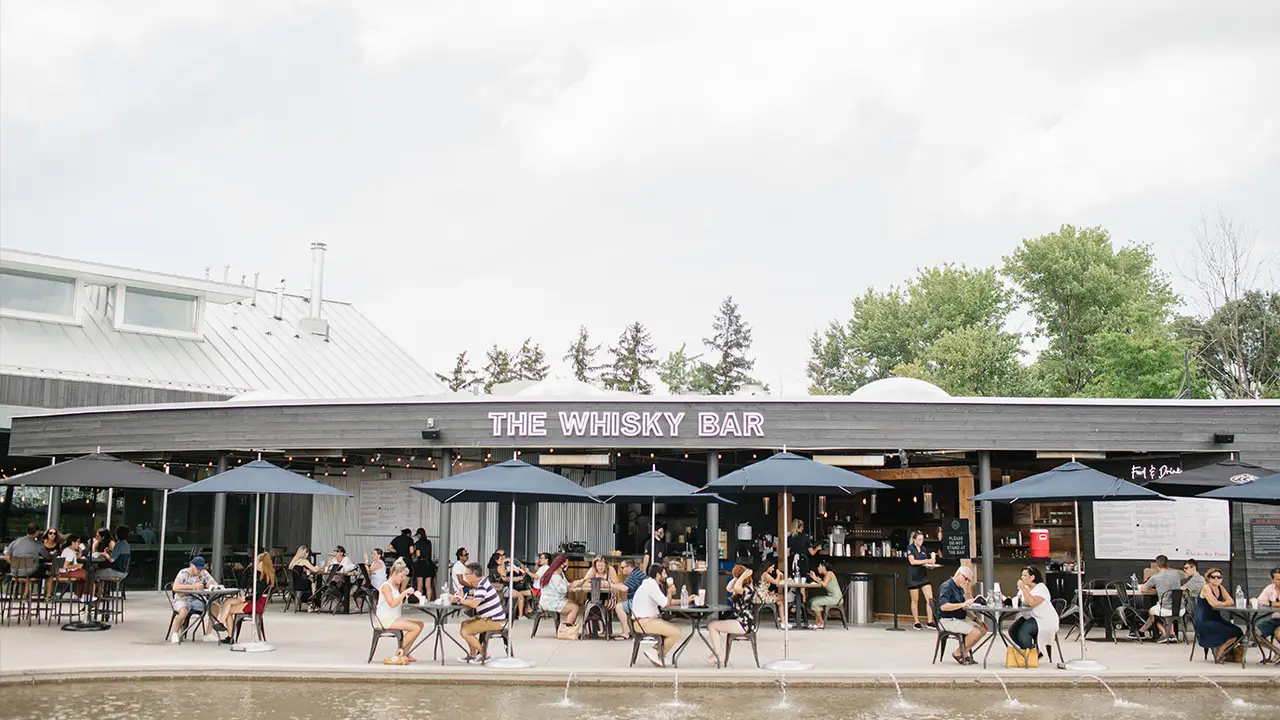 The Whisky Bar Patio at Wayne Gretzky Estates Restaurant Niagara on