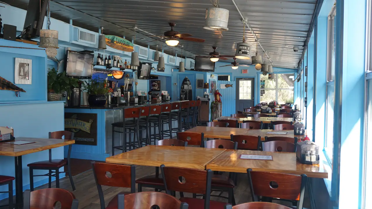 Florida Fish Camp seafood with relaxing music. - JT's Seafood Shack, Palm Coast, FL