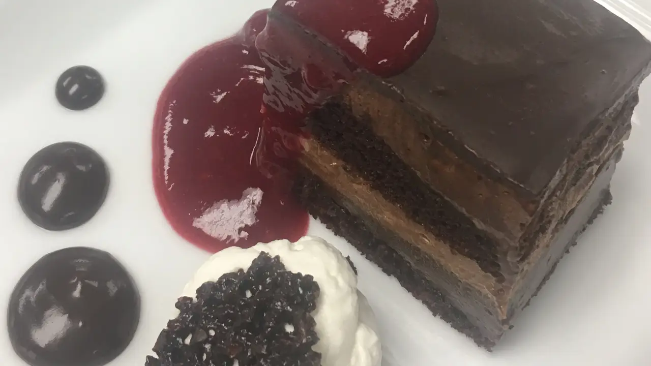 Dark Chocolate Mousse Cake - Refectory Cafe, Durham, NC