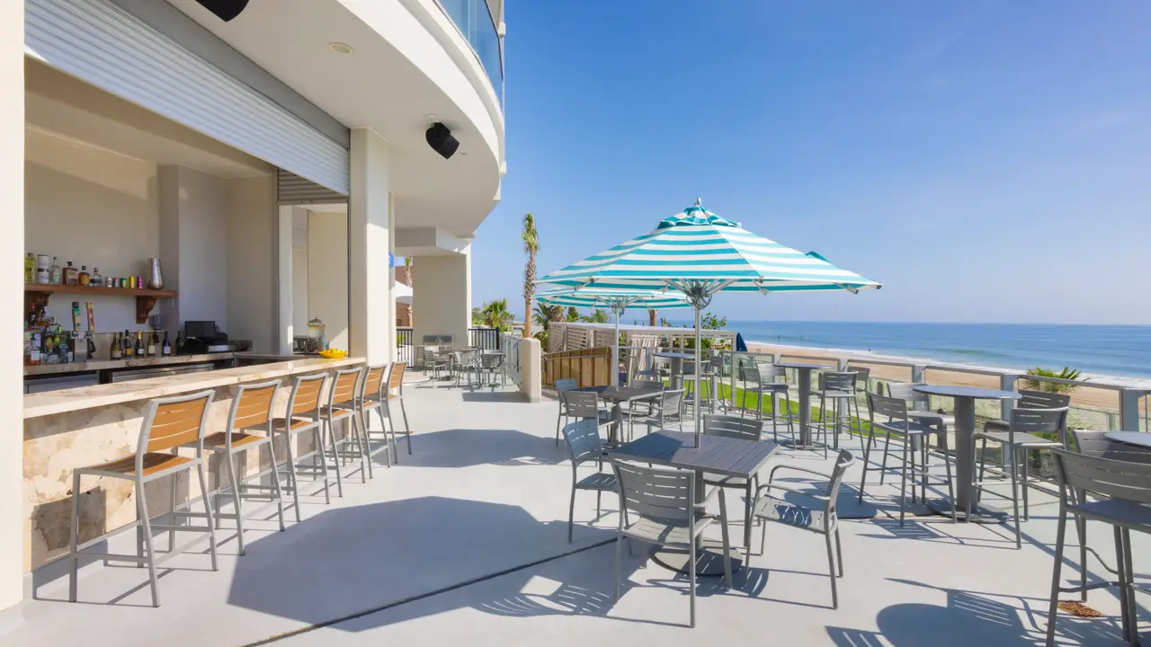 Beautiful Oceanfront Bar and Dining Area.   - Venn Bar Oceanfront Eatery at Max Beach Resort, Daytona Beach, FL