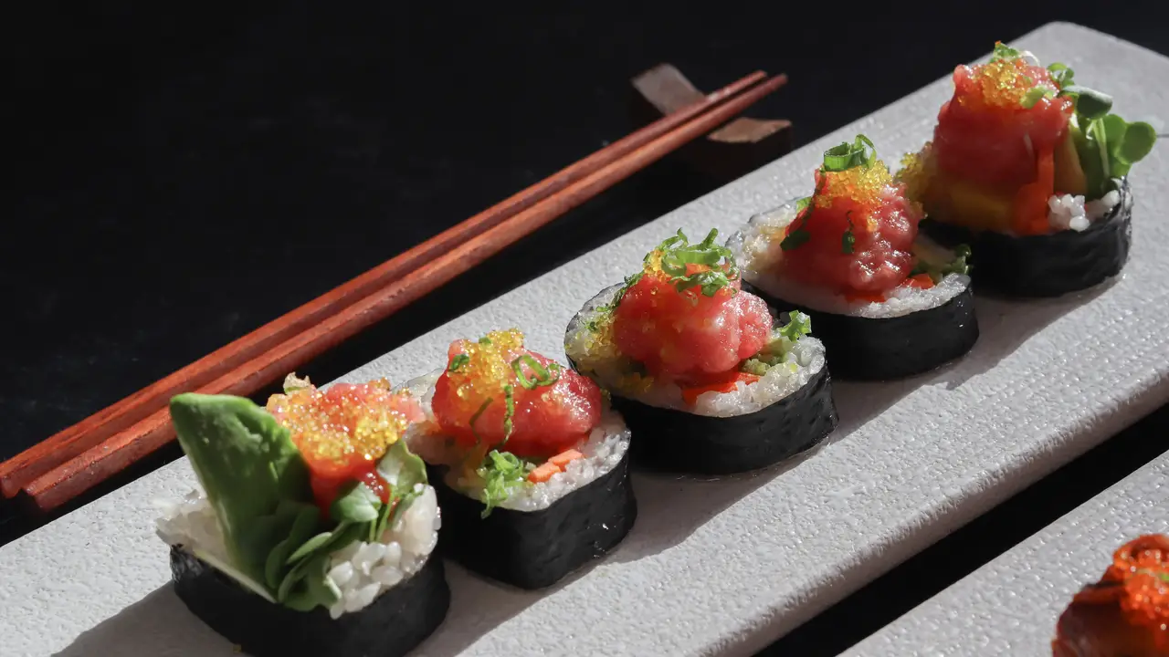 Sushi and sashimi platter - Ozumo Santana Row, San Jose, CA