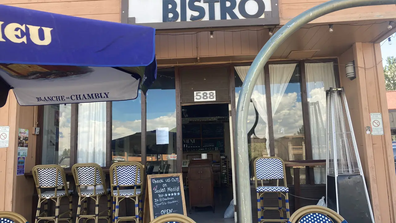 A small space where food and company is enjoyed - Dish Bistro, Mammoth Lakes, CA