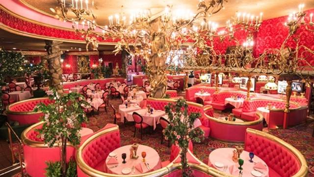 A photo of Alex Madonna’s Gold Rush Steak House, at Madonna Inn restaurant