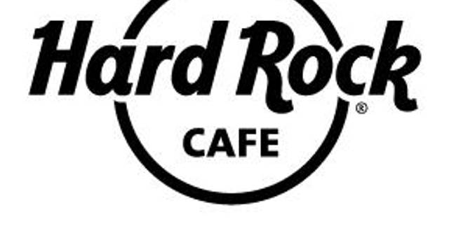 Hard Rock Cafe Logo Spatula in White with Wood Handle