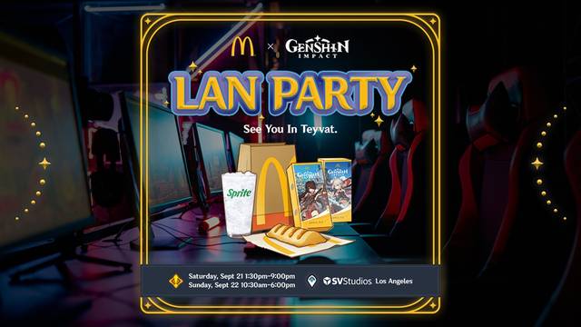 A photo of McDonald's x Genshin LAN Party - LA restaurant