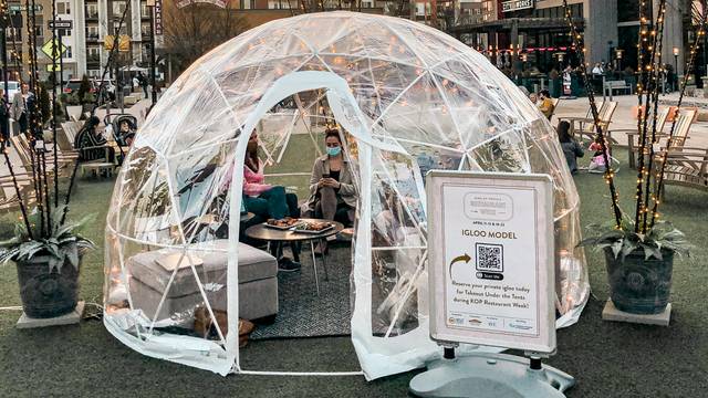 KOP's Private Igloo Dining Is Lit