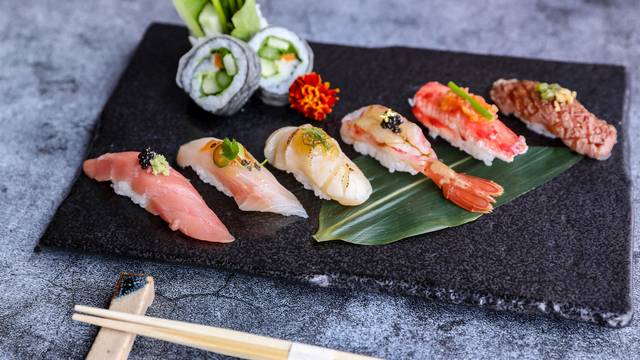 Sushi Lover Japanese Food Gift Idea' Full Color Panoramic Mug