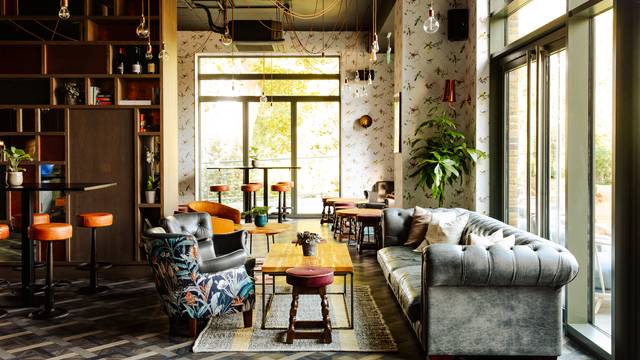 Een van The Crane Tap restaurant