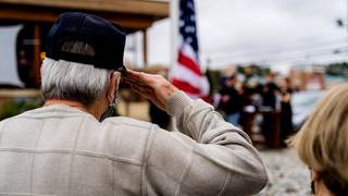 Veteran's Day Flag Raising Ceremony photo