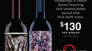 Orin Swift Wine dinner photo