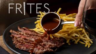 Steak Frites Foto