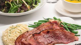 Double Smoked Triple Glazed Ham Feature $49/person foto