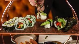 Vegetarian Japanese Afternoon Tea foto
