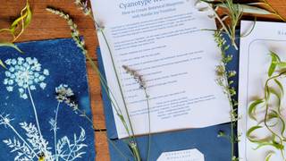 Botanical Blueprints: A Cyanotype Workshop Photo