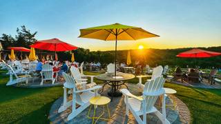 Patio Circle with Umbrella foto