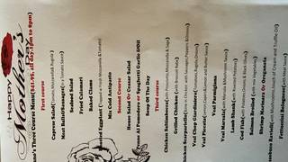 写真（Mother’s Day menu）