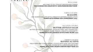 Tour Of Oregon Wine Dinner foto