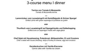 3-Gänge-Menü | Abendessen Photo