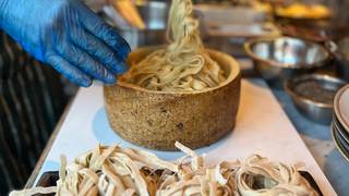 “PASTA DALLA FORMA” - Pasta in the wheel cheese! Photo