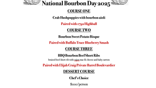 National Bourbon Day Dinner Photo