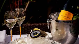 Veuve Cliquot NV with Caviar for two! Photo